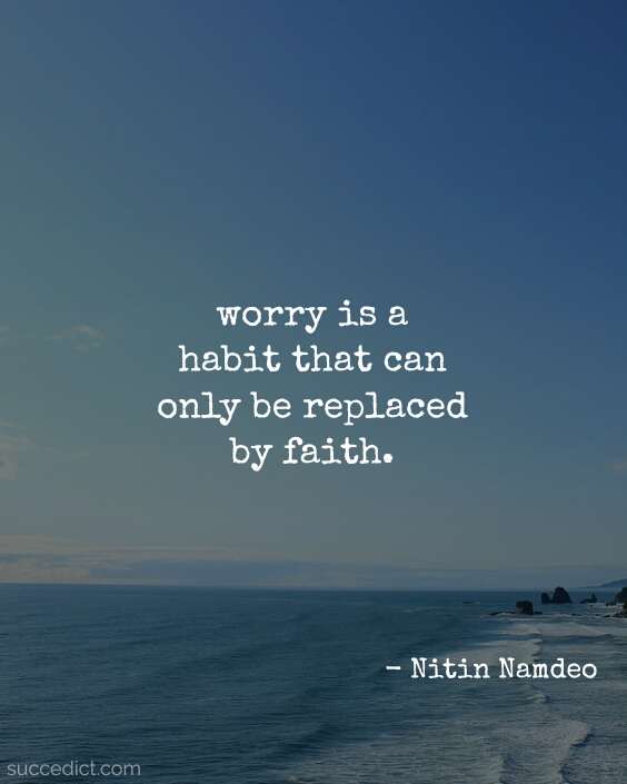 stop worrying quotes