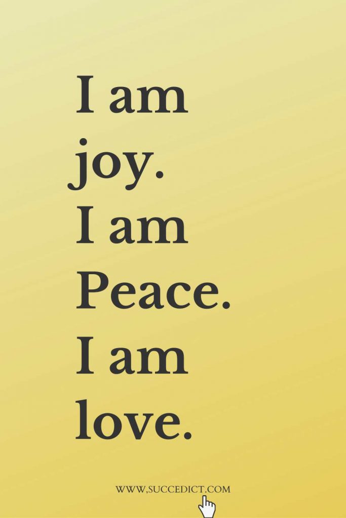 affirmation for happiness and inner peace