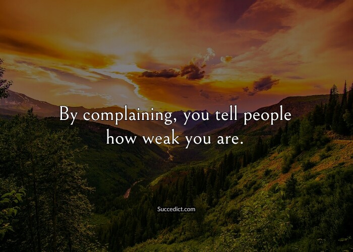 quotes about complaining