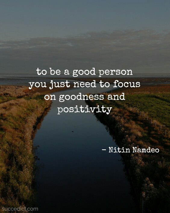 be a good person quotes