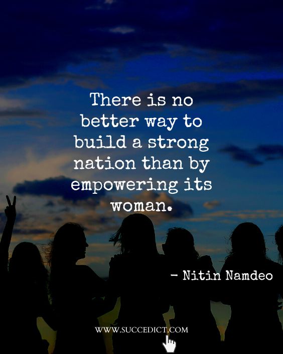 nation building quotes about woman by nitin namdeo