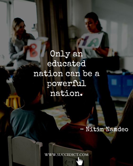 education and nation building quotes by nitin namdeo