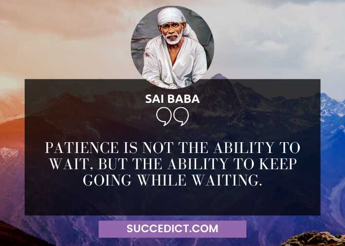 sai baba quotes on patience