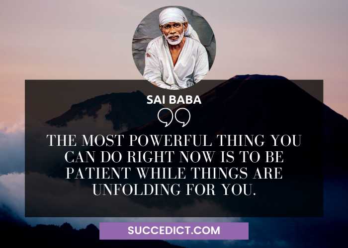 sai baba quotes on patience
