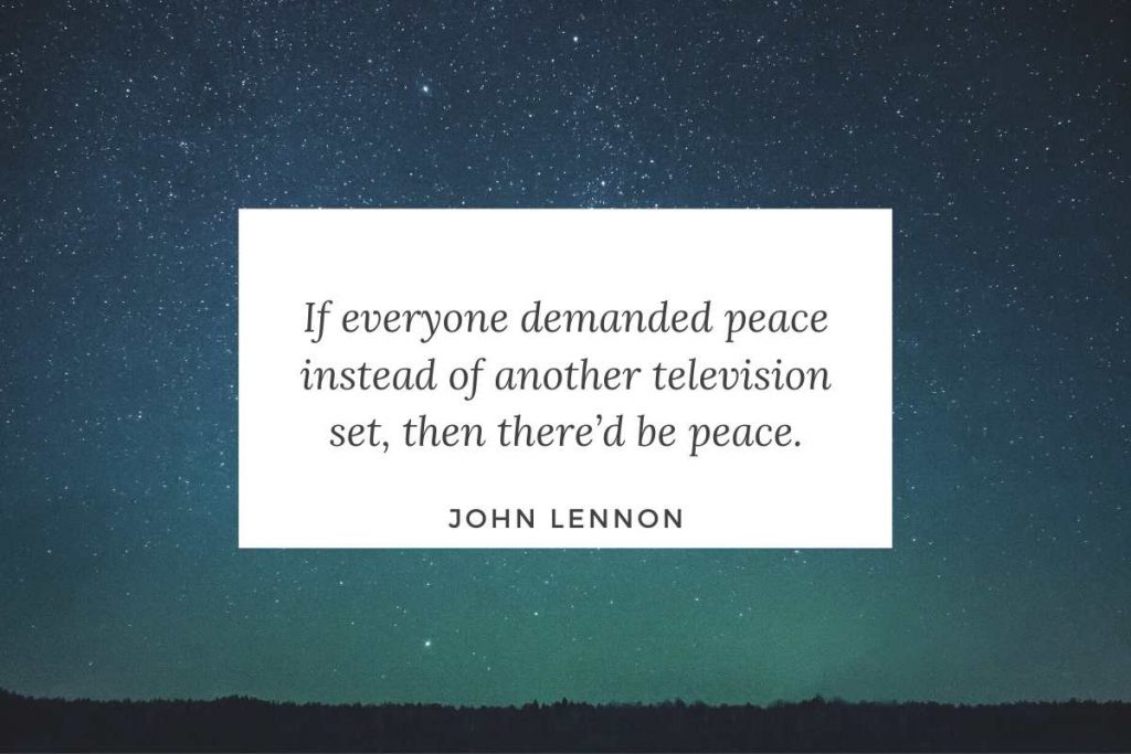 john lennon quotes about peace