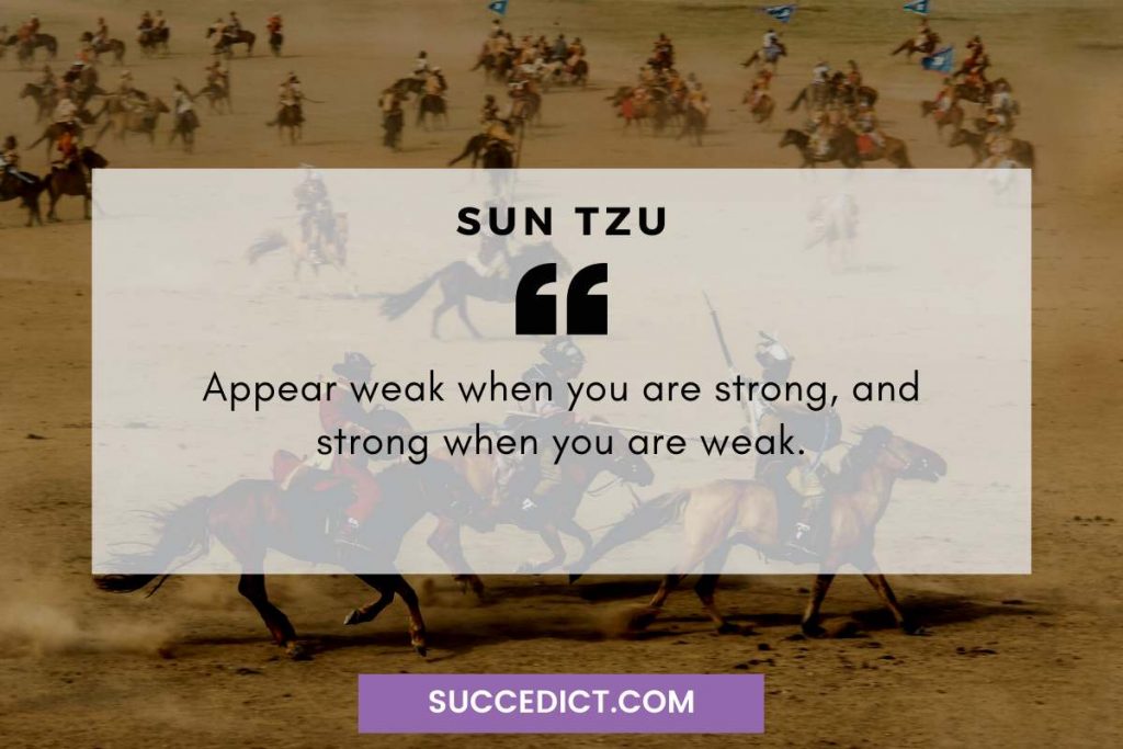 sun tzu quotes appear weak