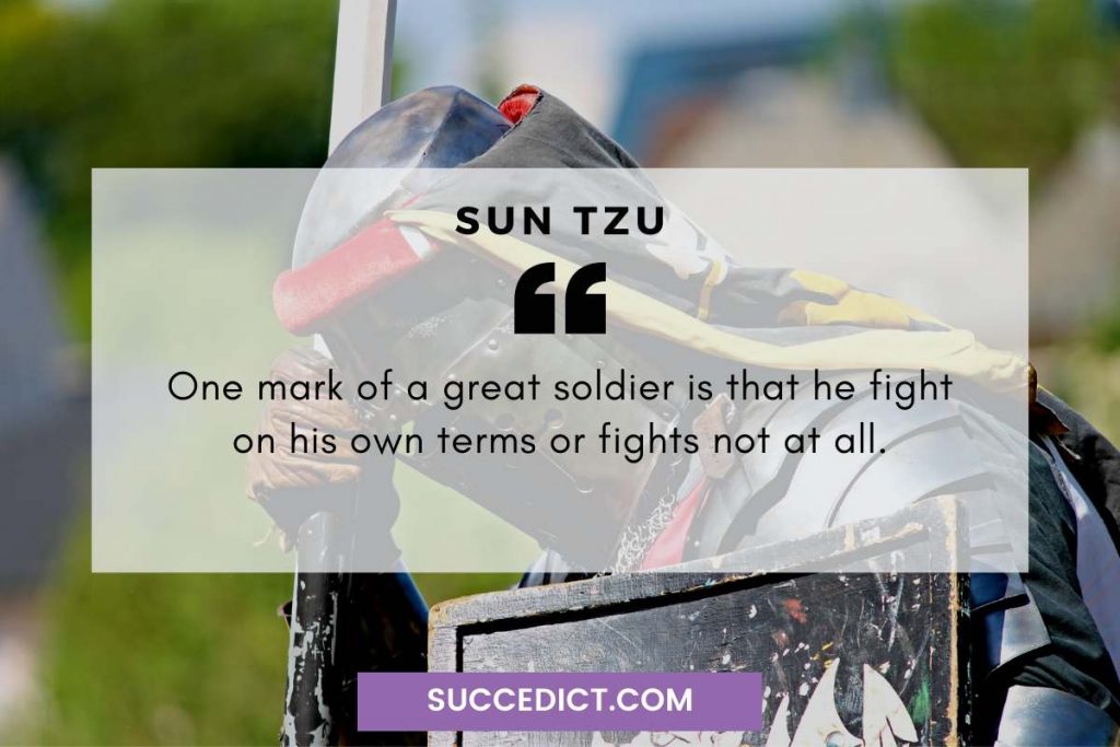 sun tzu quotes one mark of a great soldier