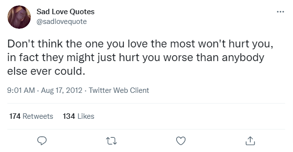 Sad Tweets About Love 51+ Sad Twitter Quotes | Sad Tweets About Love With Images