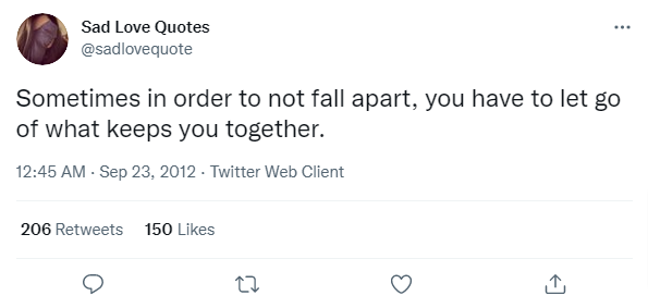 51+ Sad Twitter Quotes | Sad Tweets About Love With Images