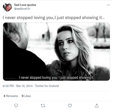 sad twitter quotes about love