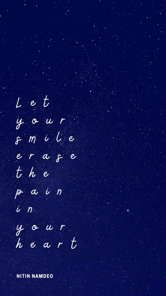blue aesthetic quotes smile