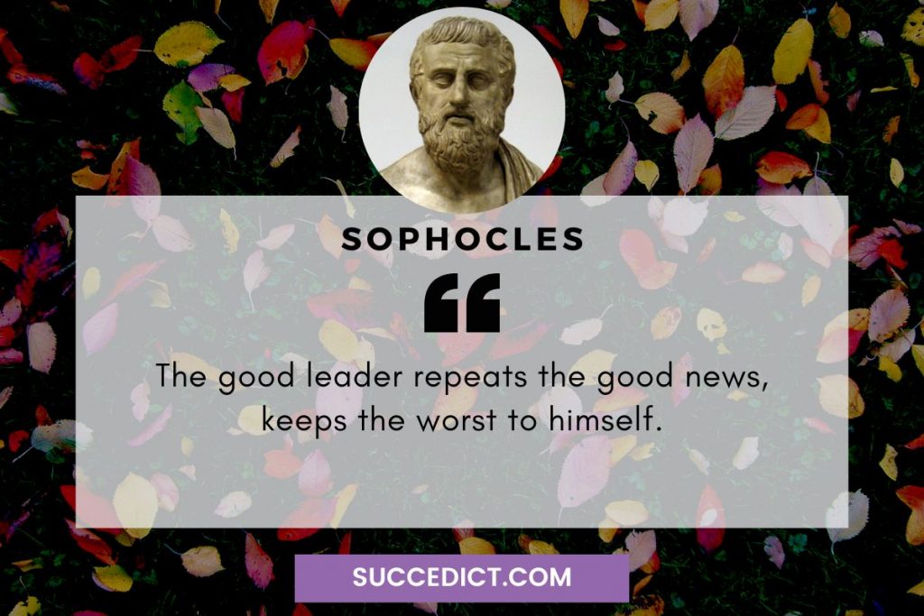 sophocles quotes about good leader