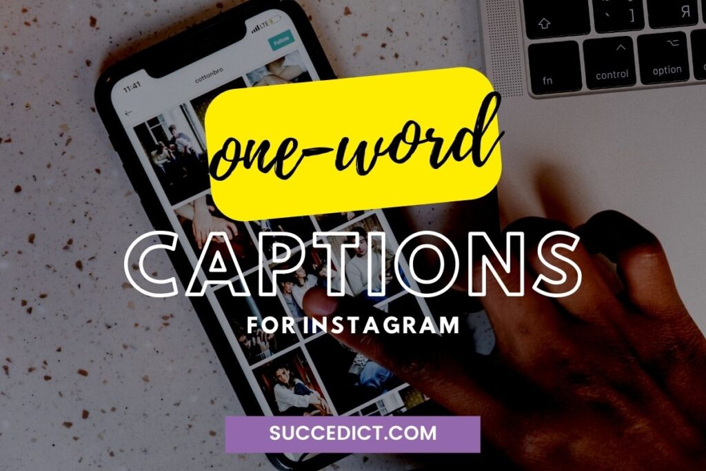 one word captions for instagram
